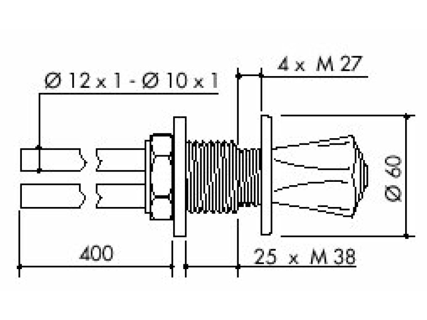 TOF 2000/120 - Laboratorn plynov ventil pro DG - nkres