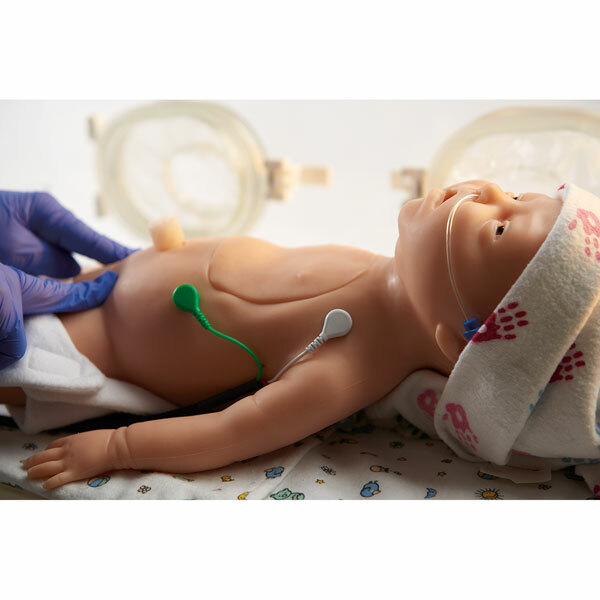 Resuscitan simultor novorozence C.H.A.R.L.I.E. s interaktivnm EKG simultorem