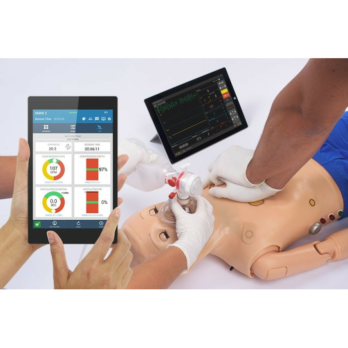 S300.105.250 Code Blue III simultor dosplho pacienta pro ncvik rozen resuscitace s OMNI 2