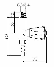 TOF 1000/50 - Laboratorn nstnn ventil pro vodu, pm vtok